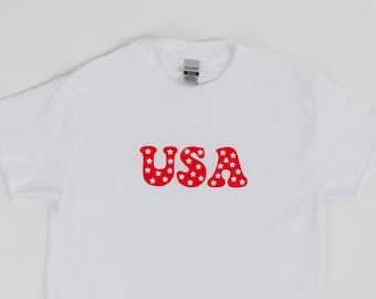 USA Stars Graphic Tee | 4th of July Shirt