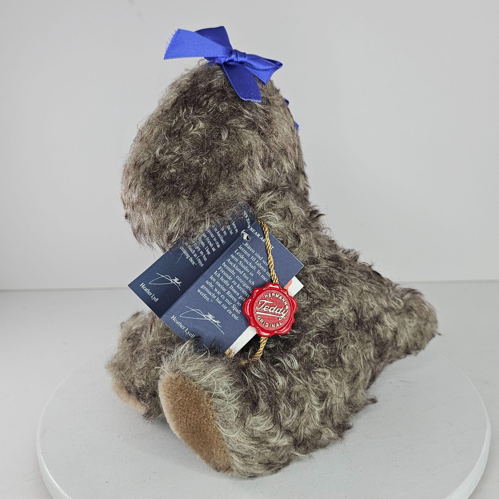 Limited Edition Hermann Teddy Original Plush Dog Holly Blue