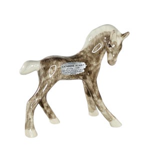 Dorothy Kindell Horse Grey Colt Foal Figurine California Pottery RARE HTF