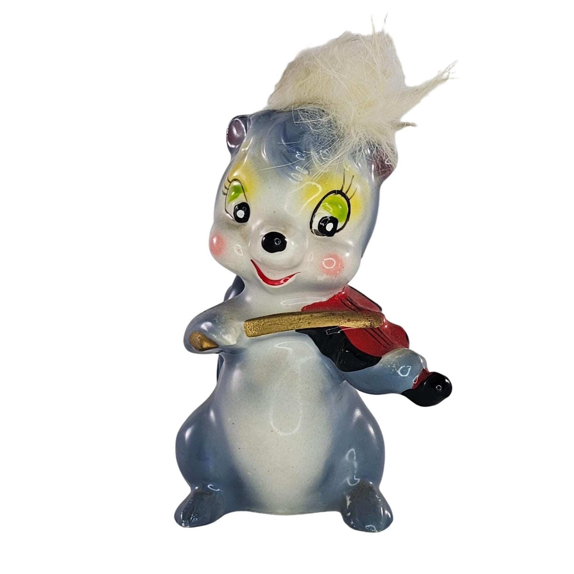 Japanese Skunk Ceramic With Fur - Etsy