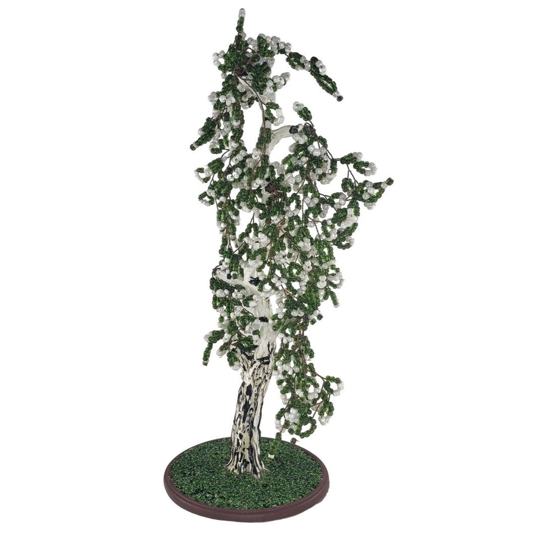 Vintage Seed Bead Tree Beaded Handmade 13 Etsy