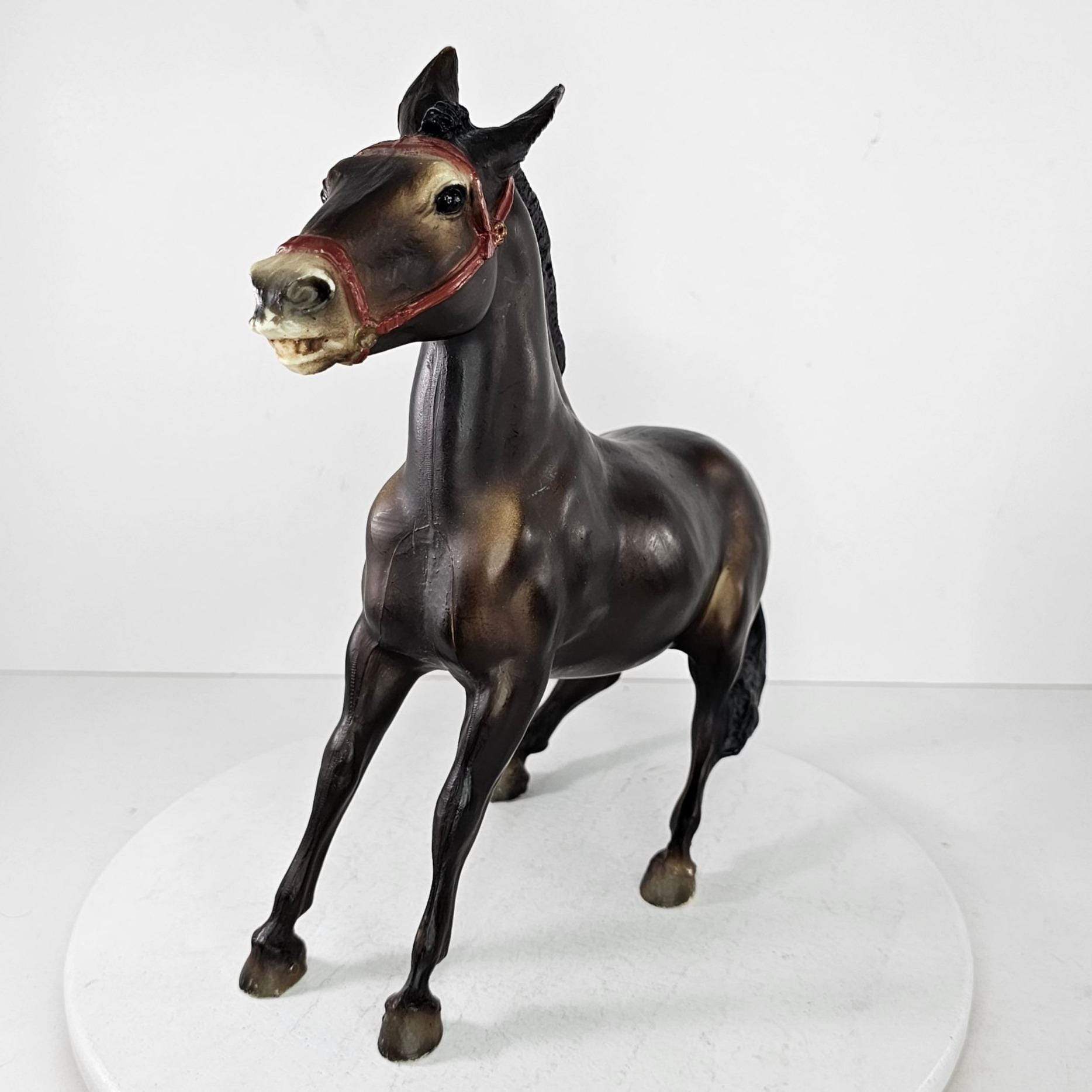Breyer Horse Balking Mule Dark Brown #208 Traditional Sized Model 1968 ...