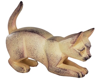 Border Fine Arts Large Cubist Cat Figurine - Stone, Choose From 