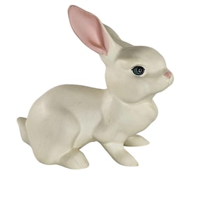 Hagen Renaker DW Molly Rabbit Bunny Blue Eyes White Figurine Matte