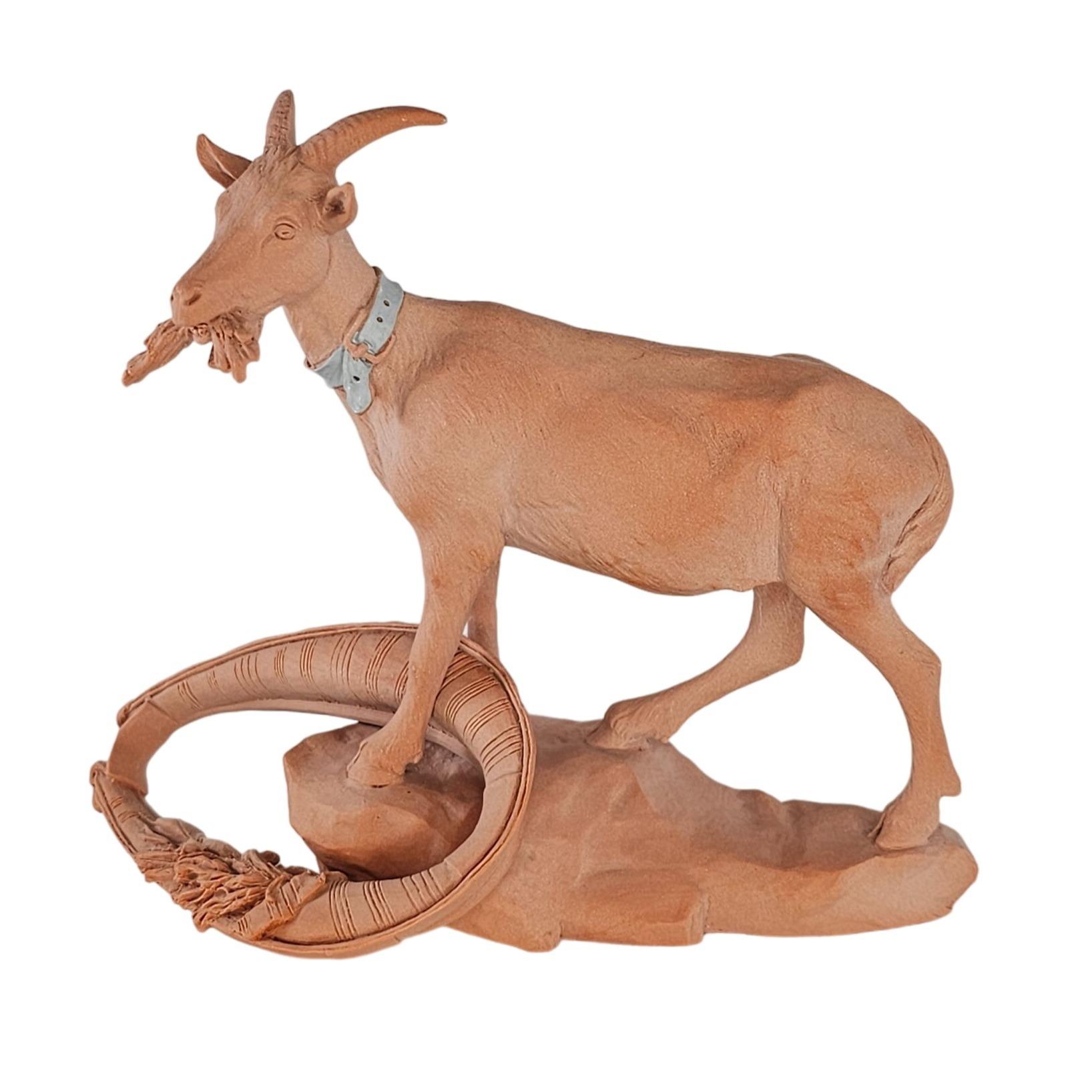 John Imhoff Homestead Life Collection Terracotta Billy Goat Signed