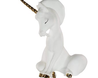 Freeman McFarlin George Good Unicorn Sitting Figurine RARE HTF