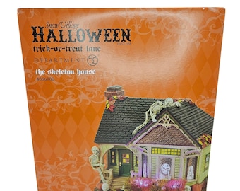 Department 56 Halloween Skeleton House 4056702 Snow Village Trick Or Treat Lane