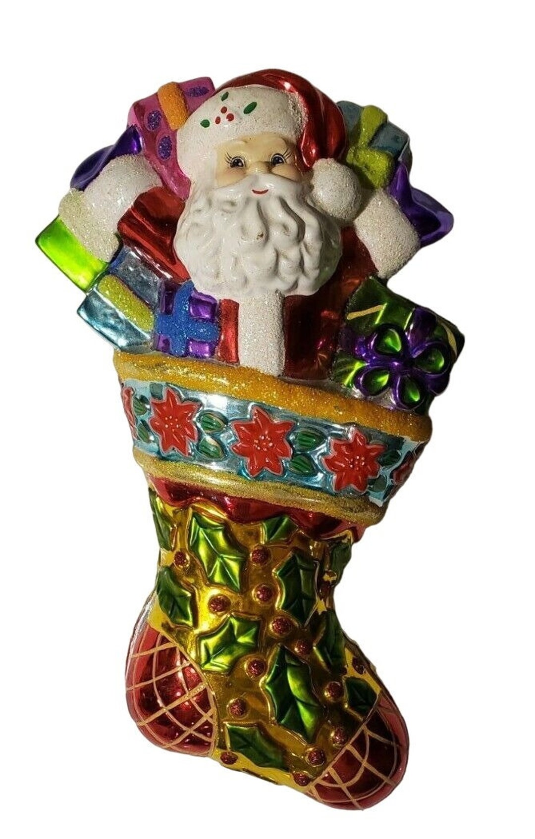 Christopher Radko Starad Galerie Au Chocolat Santa Stocking 2004