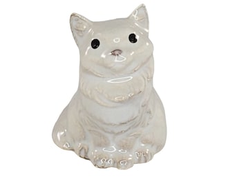 Hagen Renaker Milky White Persian Himalayan Cat Miniature Figurine HTF Variation