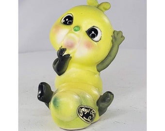 Josef Originals Caterpillar Figurine Mouth Open Worm HTF