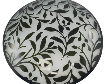 Lenox Botanical Boutique Servierplatte Grüne Reben Bleifreier Kristall Neu in Box