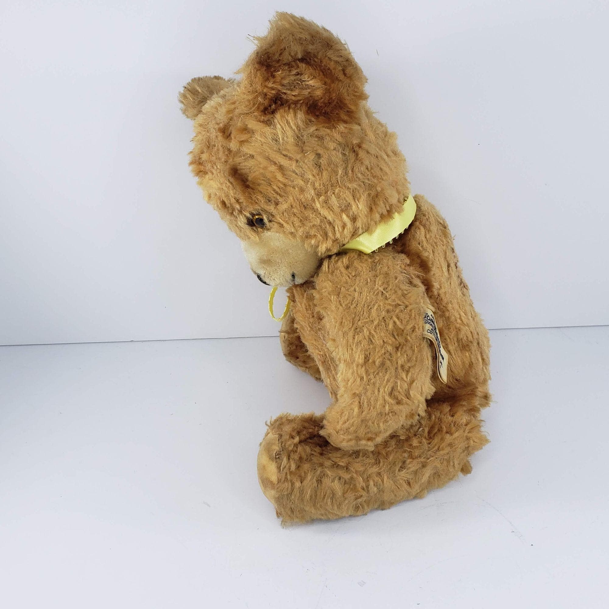 Vintage Knickerbocker Old Fashioned Jointed Teddy Bear Plush