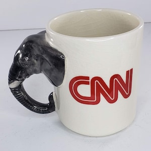 CNN Campaign USA 92 Coffee Mug Cup Republican Elephant Promotional RARE Politics