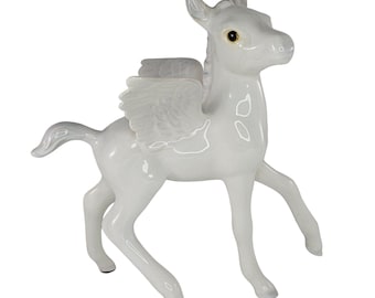 Zabytkowa figurka Freeman McFarlin Hagen Renaker Pegasus Foal, stojąca, rzadka *WADY*