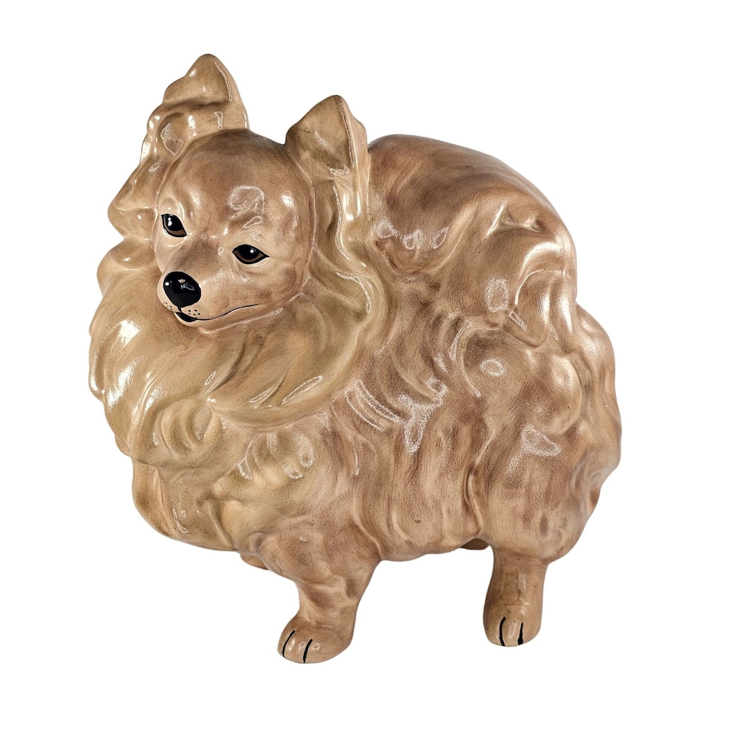 Vintage Pomeranian Dog Figurine Mitzi Kay Finch Copy *repaired* - Etsy