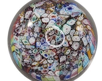 Millefiori Glass Paperweight