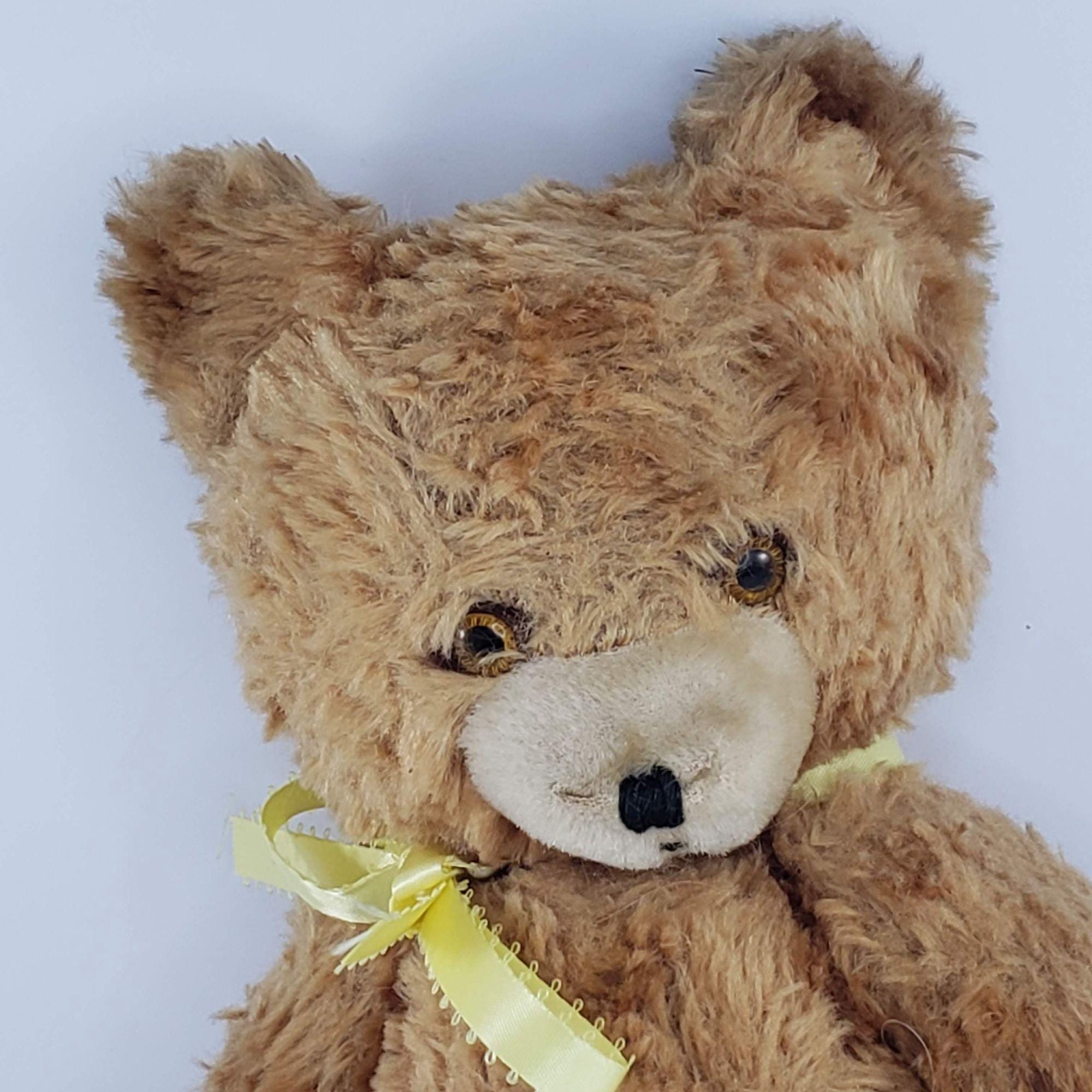 Vintage Knickerbocker Old Fashioned Jointed Teddy Bear Plush