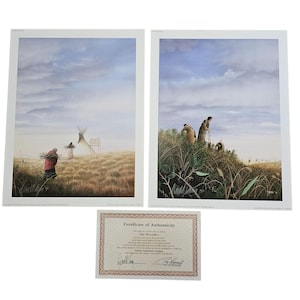 Limited Edition Signed Artist Proof Prints By Donald Vann The Providers 15x11.5