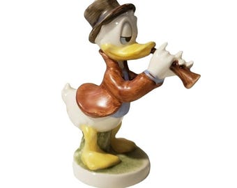 Disney Goebel Donald Duck Playing Clarinet Figurine