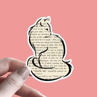Cat Public Library Card Sticker: Book Lover Gift, Waterproof Vinyl - Etsy