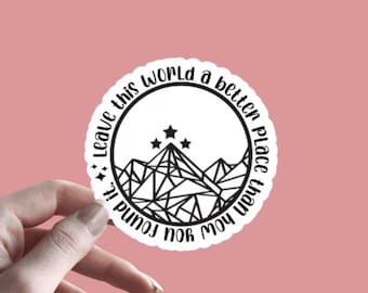 ACOTAR Sticker | Leave This World A Better Place Than How You Found It | Book Lover Stickers | Book Quote | Kindle Decal Sticker | ACOWAR