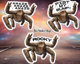 Amaze, Amaze, Amaze - Sticker | Project Hail Mary inspired Sticker | Rocky Sticker | Bookish Sticker | Sci-Fi | BookTok | Fist My Bump