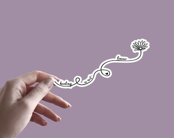 Healing Is Not Linear Sticker | Positive Affirmation Sticker | Be Kind Gift | Inspiration Sticker | Positivity | Mental Health Sticker