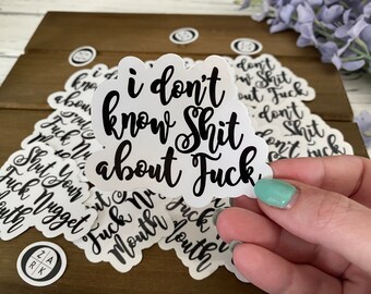 I Don't Know Shit About Fuck - OZARK - Ruth Sticker | Funny Sticker