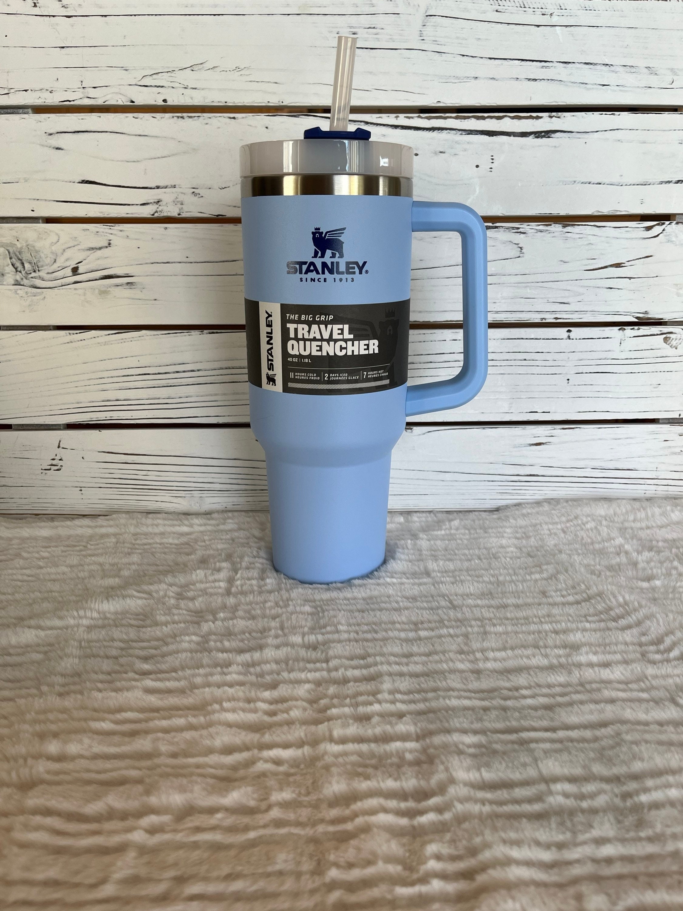 NEW - Never used - CORNFLOWER Blue - Stanley Adventure Quencher Travel  Tumbler Straw Cup 40 oz (In-Stock - Ready To Ship)