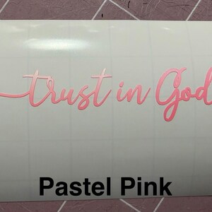 Trust in God Decal, Rear View Mirror Decal, Faith Car Mirror Decal, Bible Verse Christian Gift, Church Teacher Gift, Christian Decal image 11