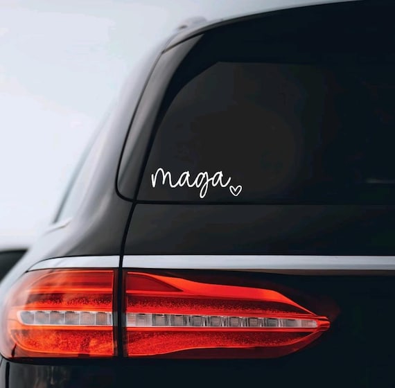 maga - Decal | Trump Decal | Trump 2024 | MAGA | 45 - 47 | Repulican Decal | Patriotic | Conservative | Bumper Sticker | Laptop Decal |