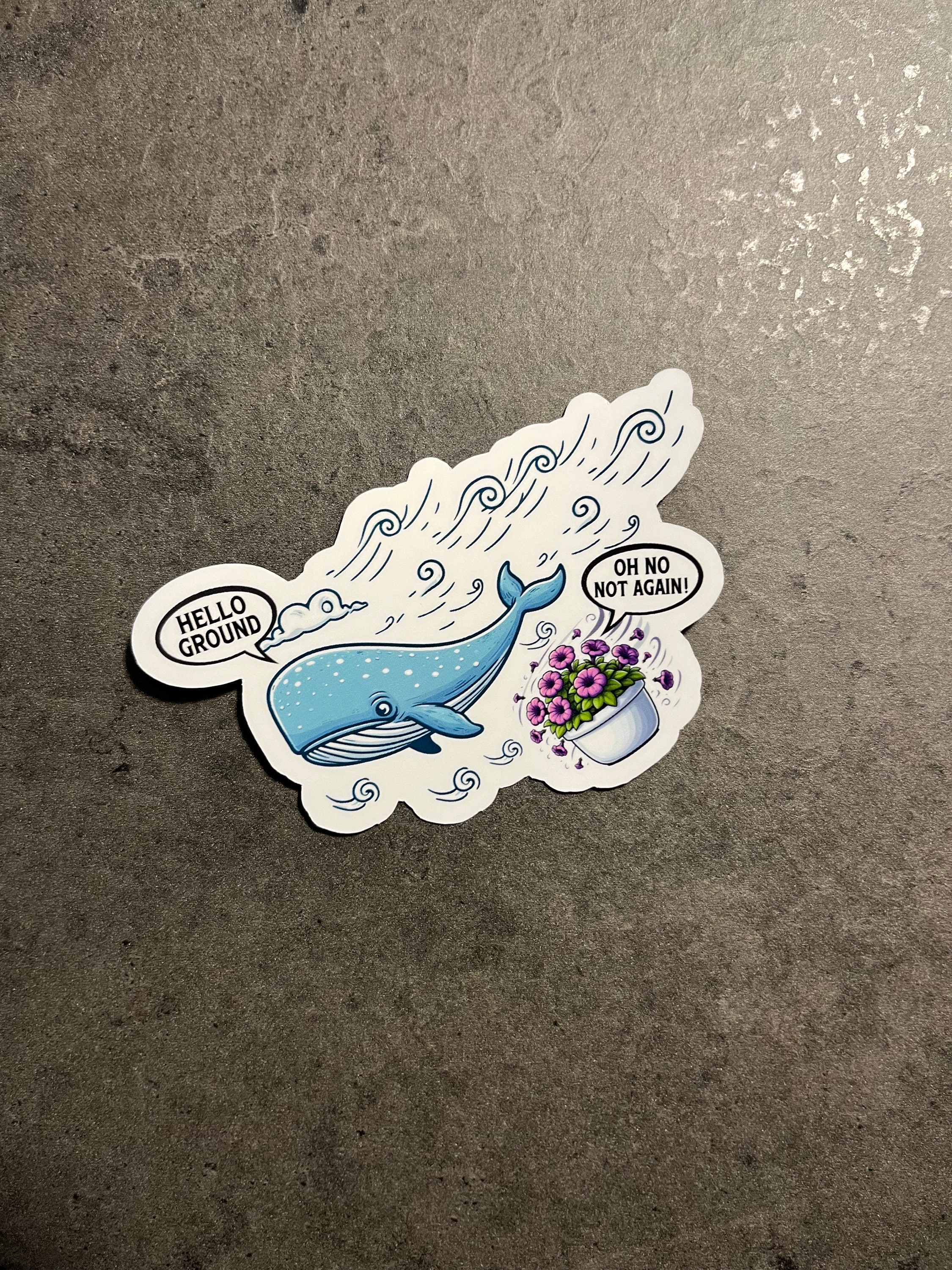The Ground / Oh No Not Again - Sticker | Hitchhiker's Guide- Sticker ...