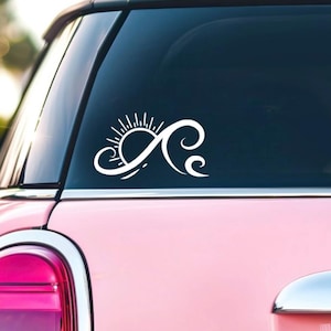 Sun Wave Ocean Decal | Sun Decal | Wave Decal | Sun Decal - Beach Decal - Wave Sticker - Car Decal - Laptop Decal - Sunshine - Beach Vibes