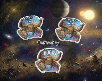 Project Hail Mary inspired stickers | Amaze Amaze Amaze | Fist My Bump | Rocky | Bookish Sticker | BookTok | Sci-Fi Stickers