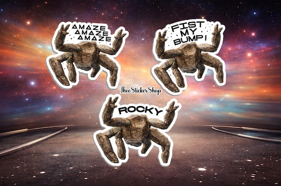 Amaze, Amaze, Amaze - Sticker | Project Hail Mary inspired Sticker | Rocky Sticker | Bookish Sticker | Sci-Fi | BookTok | Fist My Bump