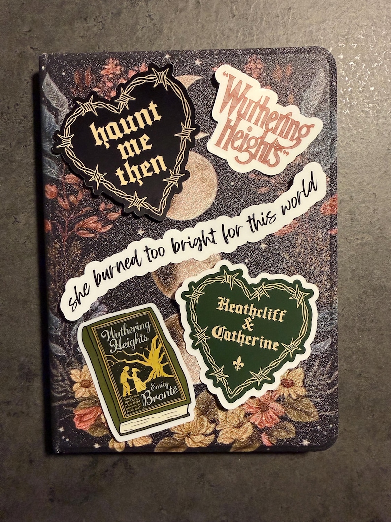 Wuthering Heights Sticker | Haunt Me Then | Bookish Stickers | Book | Kindle Accessories | Kindle Stickers | Classic Literature | Bronte image 4