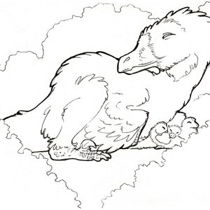 Dinosaur Coloring Page - Velociraptor- Printable - Unique Hand Drawn Designs