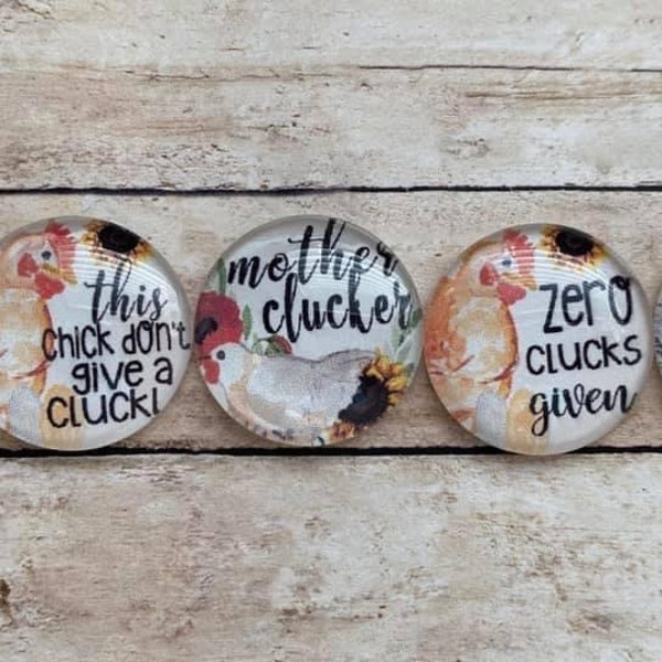 Funny chicken magnets