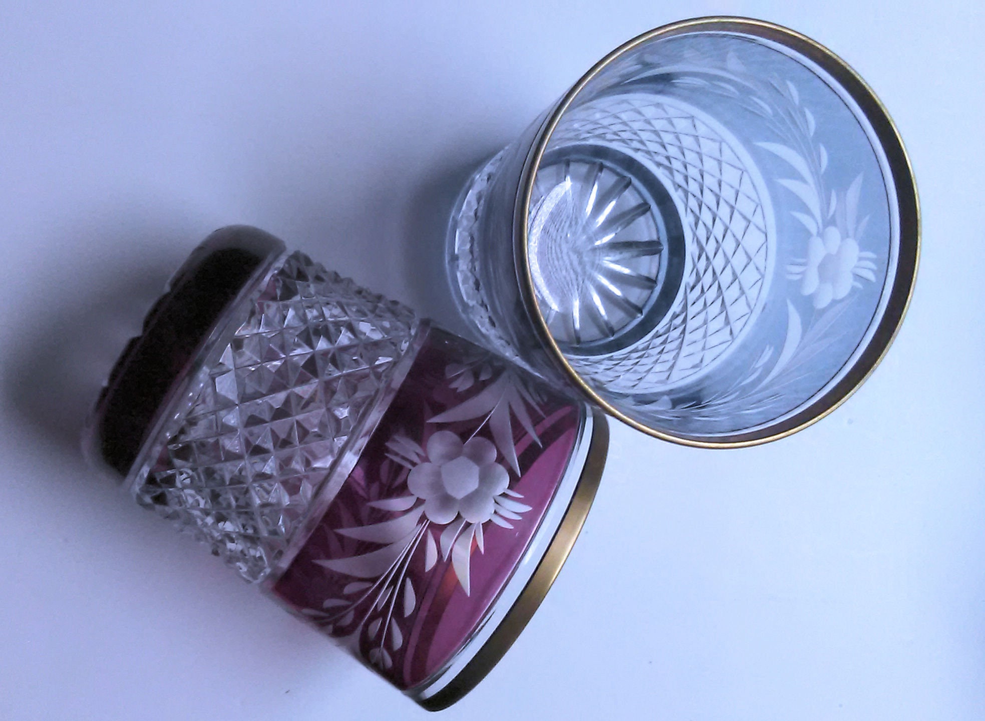 Set of 6 Beautiful Cut Crystal Tumblers Etsy