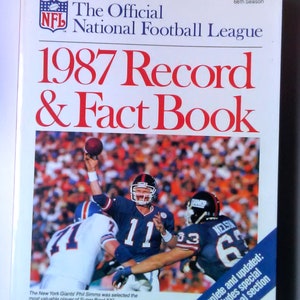 Official NFL 1987 Record Book