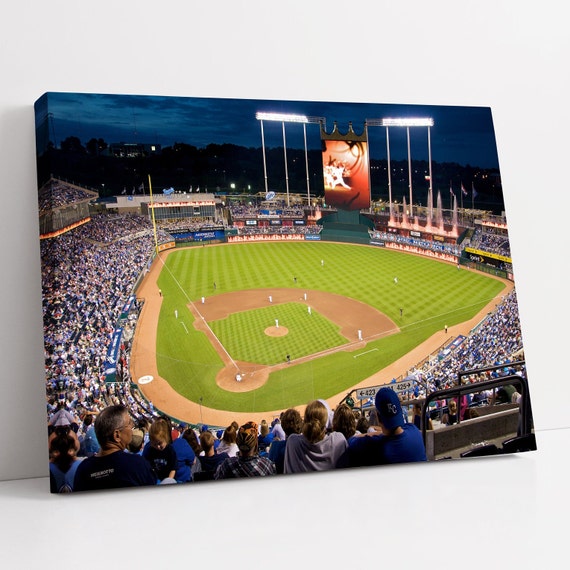 Kansas City Royals Wall Art Kauffman Stadium Canvas - Kansas City Royals Home Decor Kansas City Royals Wall Art Kauffman Stadium Canvas - Kansas City Royals Home Decor