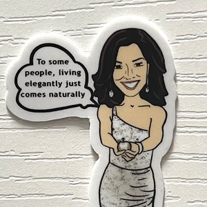 LuAnn de Lesseps RHONY | Real Housewives of New York Matte Vinyl Sticker | Bravo TV | money can&#39;t buy you class | eggs ala franchise  Uncool