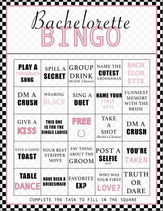 Bachelorette Bingo