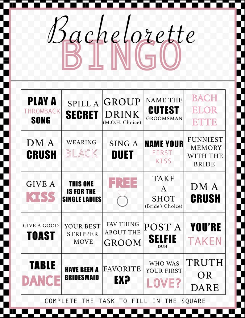 Bachelorette Bingo image 1