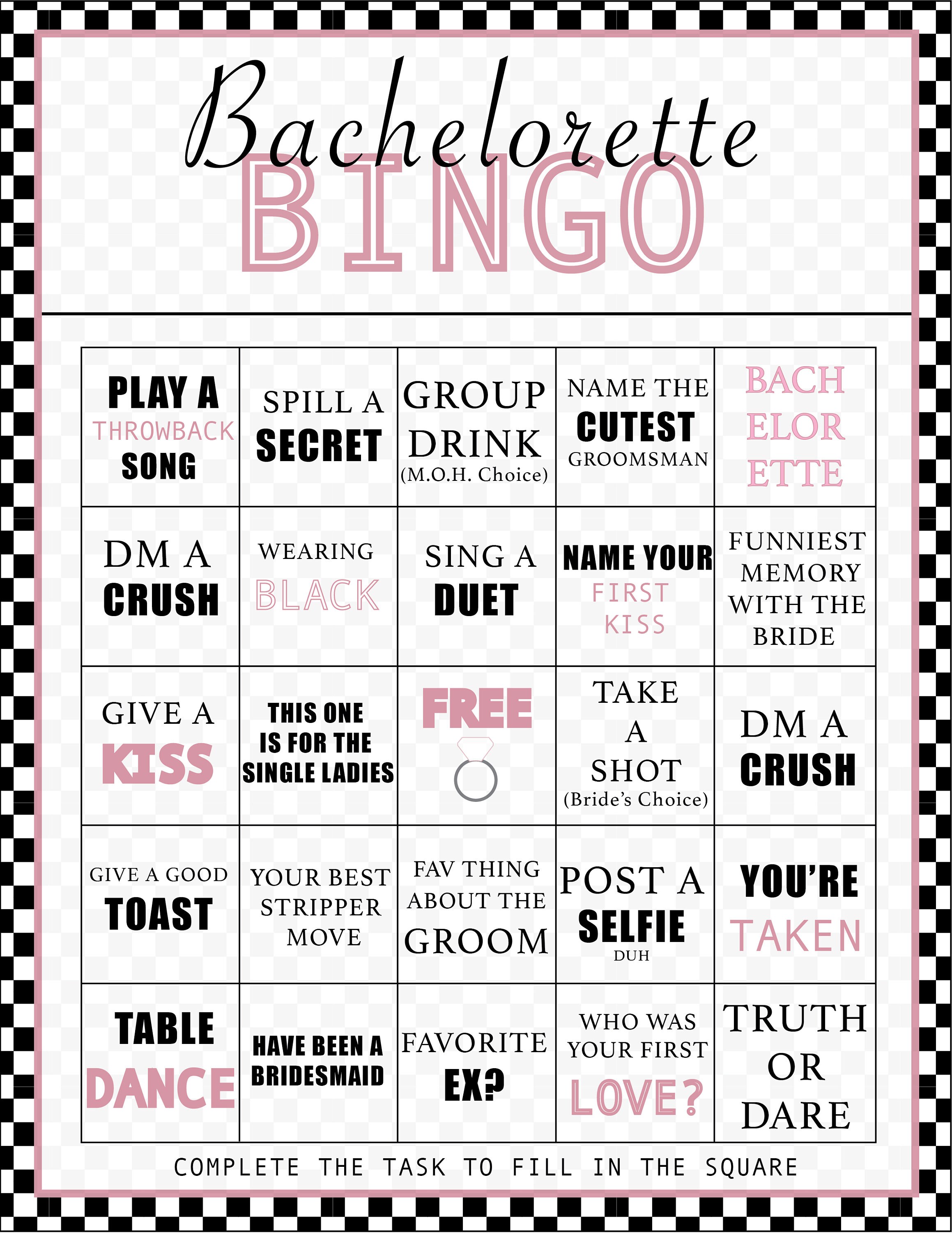 Bachelorette Bingo Template Prntbl concejomunicipaldechinu gov co