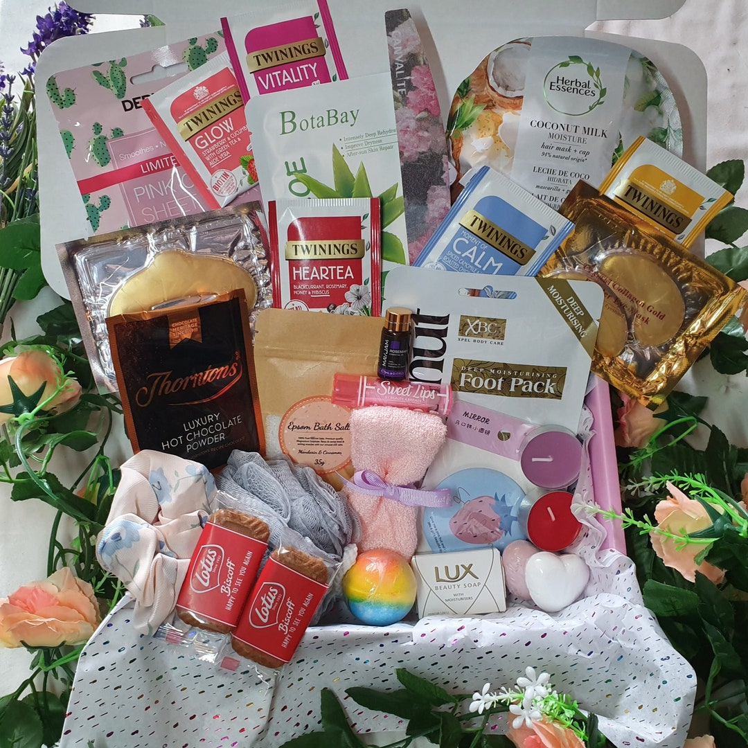 XL Super Deluxe Spa Gift Hamper Pamper Hamper Gift Set Spa Package in a Box Relaxation and Calm Get Well Soon Gift Gifts for Her Express Etsy UK