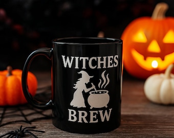 Witches Brew Coffee Mug: Spooky Halloween Cup