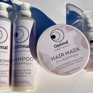 4Pcs Shampoo, Conditioner, Mask and Hair Serum