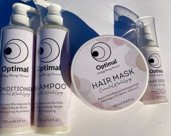 4Pcs Shampoo, Conditioner, Mask and Hair Serum
