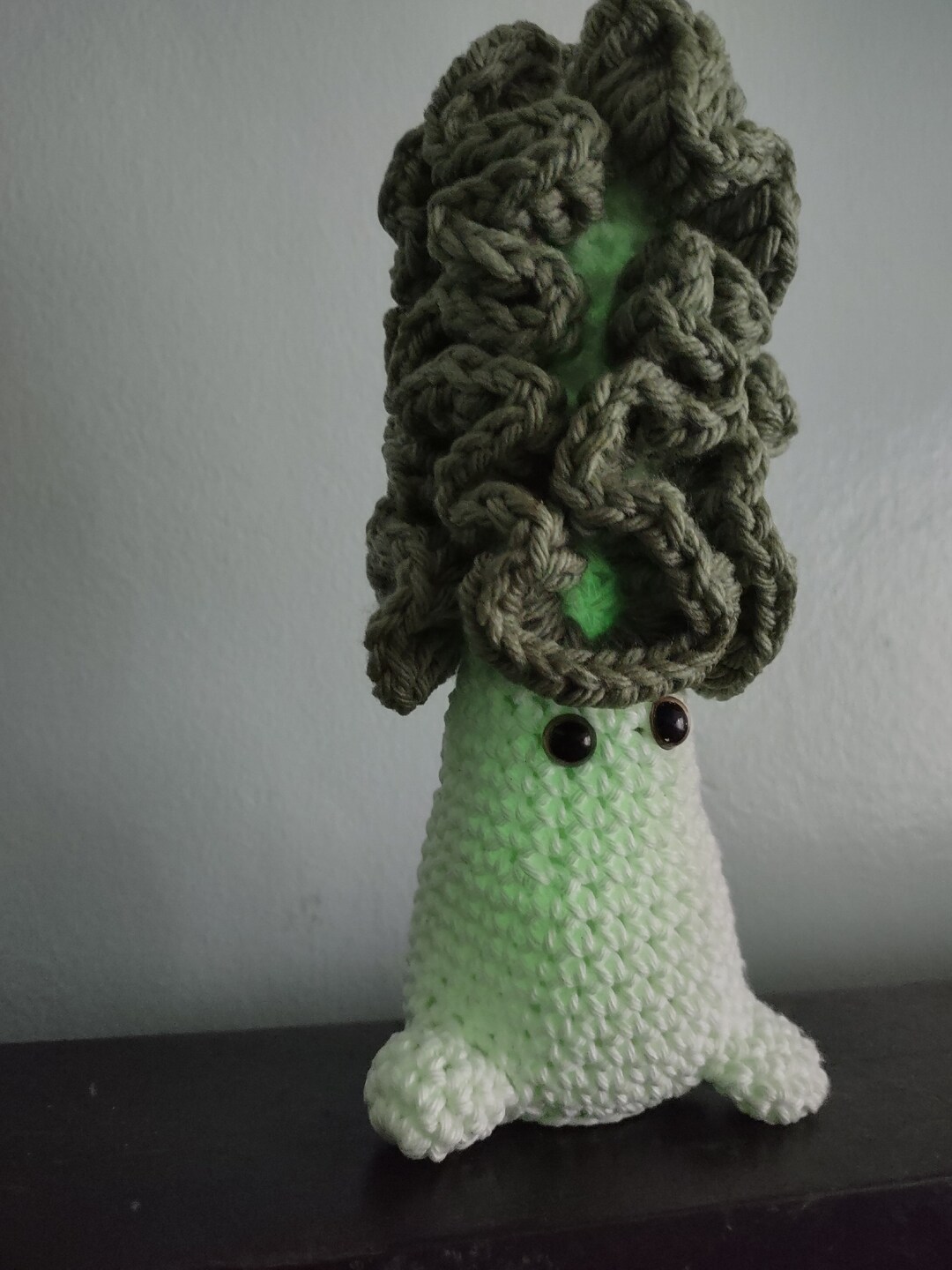 Glow in the Dark Crochet Morel Mushroom Etsy